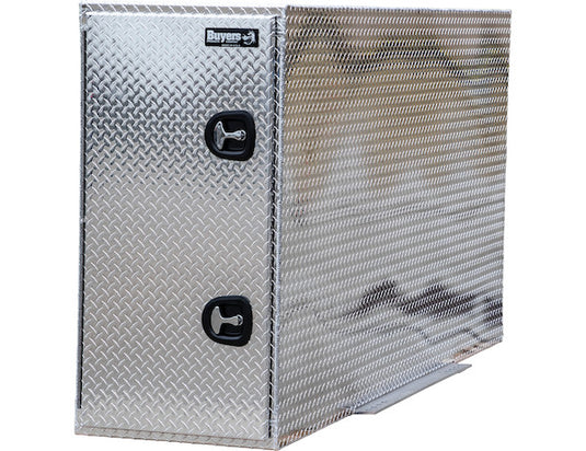DIAMOND TREAD ALUMINUM STRAIGHT SIDE BACKPACK TRUCK TOOL BOX SERIES WITH FLAT FLOOR