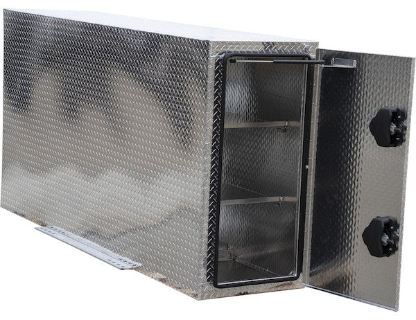 Load image into Gallery viewer, DIAMOND TREAD ALUMINUM STRAIGHT SIDE BACKPACK TRUCK TOOL BOX SERIES WITH FLAT FLOOR
