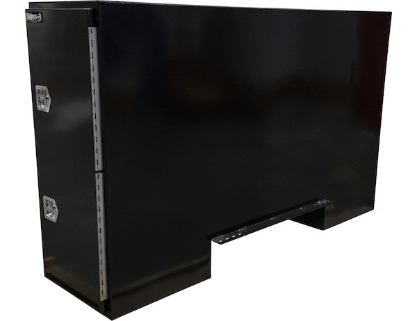 Load image into Gallery viewer, GLOSS BLACK STEEL STRAIGHT SIDE BACKPACK TRUCK TOOL BOX SERIES WITH OFFSET FLOOR
