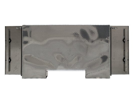DIAMOND TREAD ALUMINUM STRAIGHT SIDE BACKPACK TRUCK TOOL BOX SERIES WITH OFFSET FLOOR