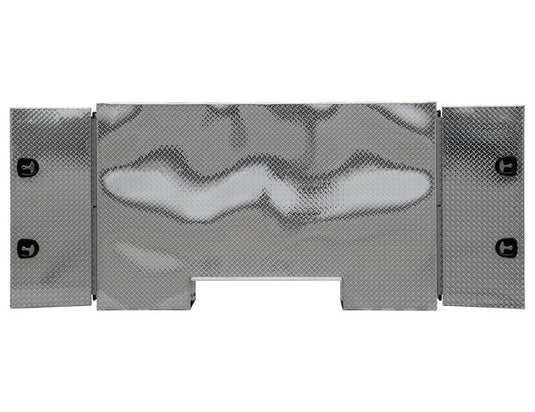 DIAMOND TREAD ALUMINUM STRAIGHT SIDE BACKPACK TRUCK TOOL BOX SERIES WITH OFFSET FLOOR