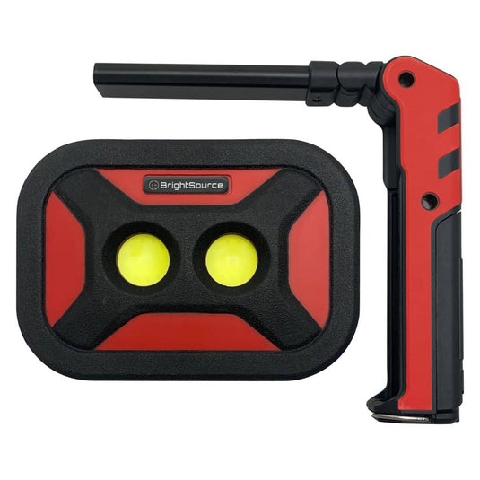 Brightsource 4X6 Work Light (2) with Folding Flashlight - BRT-791101RT - Absolute Autoguard