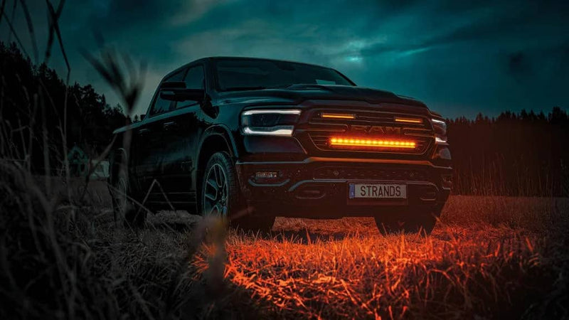 Load image into Gallery viewer, Brightsource Siberia 38" Night Guard Light Bar Single Row w/ White Amber Position Light &amp; Warning Strobe - BRT-809214 - Absolute Autoguard
