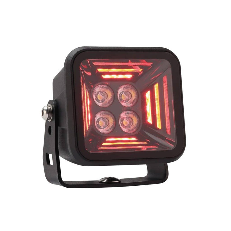 Load image into Gallery viewer, Brightsource Dark Knight Fortex Cube with Selectable 4000K-5000K-6000K Main Beam and Red Position Light - BRT-809255 - Absolute Autoguard
