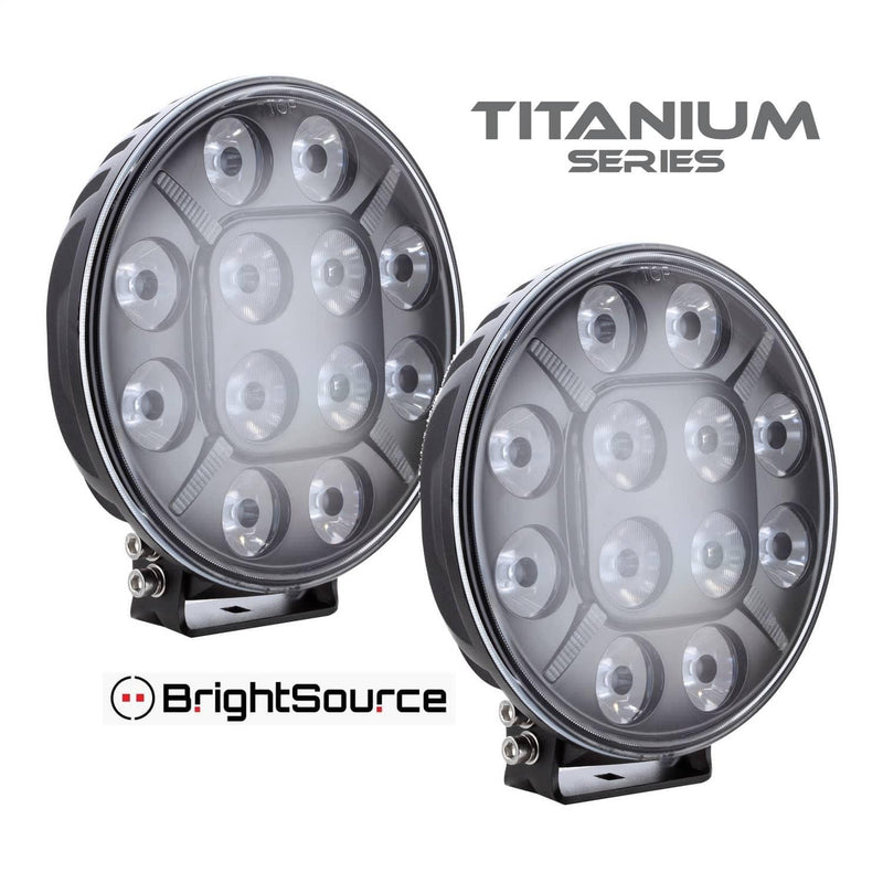 Load image into Gallery viewer, Brightsource 7" Round Driving Light Kit - BRT-870072 - Absolute Autoguard
