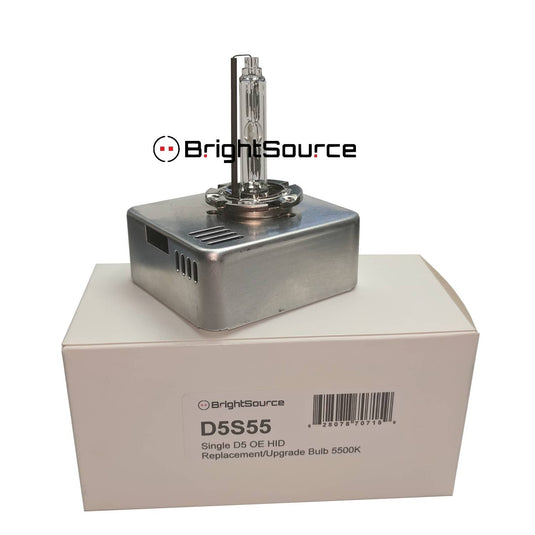 Brightsource Single D5 Oe Replacement Bulb 5500K - BRT-D5S55 - Absolute Autoguard