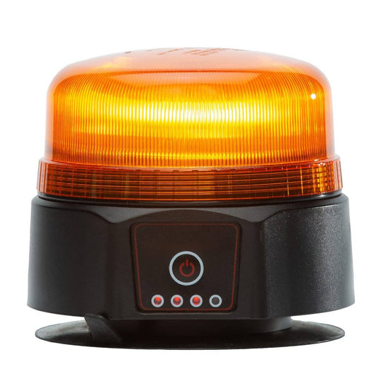 Brightsource Safety Light 3.75X4.72 Rechargeable Wireless Amber Beacon - BRT-S2MM36AR - Absolute Autoguard