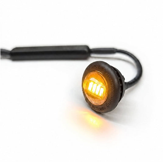 Brightsource Amber Penny Light with Strobe (20 Pack) - BRT-S8MS2AA20 - Absolute Autoguard