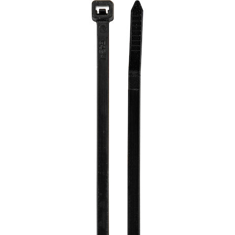 0.180 x 11 Inch Black Weather Resistant Zip Ties 50 Pound/500 Pieces