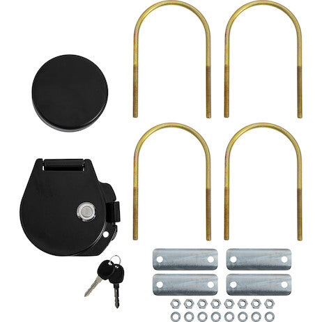 4 Inch Locking Conduit Carrier Kit, Black Powder Coat Finish