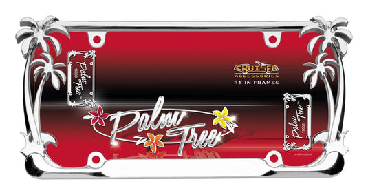 Cruiser Accessories L/Plate Frm Palm Tree Chrome - CRZ-19003 - Absolute Autoguard