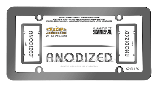 Cruiser Accessories L/Plate Frm Anodized Grey - CRZ-20820 - Absolute Autoguard