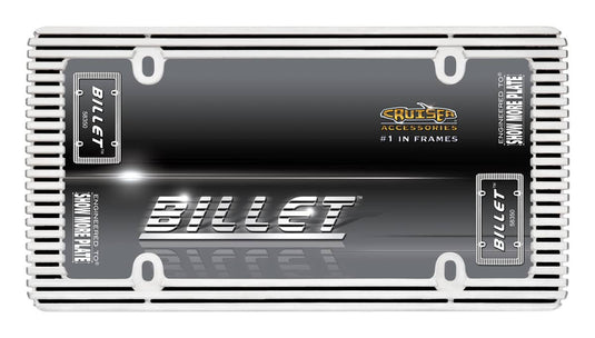 Cruiser Accessories L/Plate Frm Billet Chrome/Black - CRZ-58350 - Absolute Autoguard