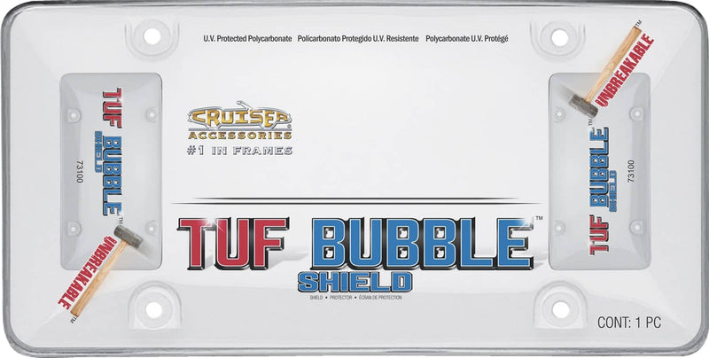 Load image into Gallery viewer, Cruiser Accessories Clear Tuf Bubble License Plate Shield - CRZ-73100 - Absolute Autoguard
