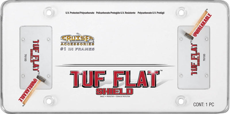 Load image into Gallery viewer, Cruiser Accessories Tuf Flat License Plate Shield - CRZ-76100 - Absolute Autoguard
