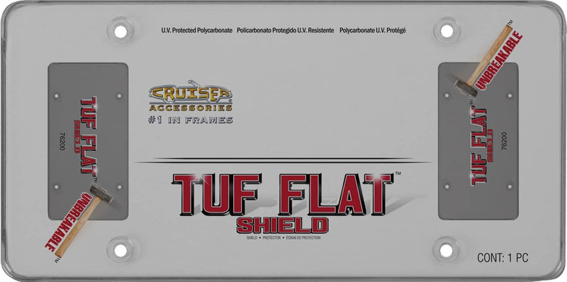 Load image into Gallery viewer, Cruiser Accessories Tuf Flat License Plate Shield - CRZ-76200 - Absolute Autoguard

