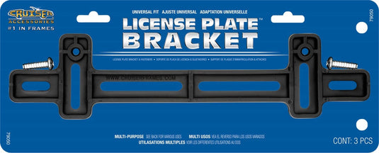 Cruiser Accessories License Plate Bracket Black - CRZ-79050 - Absolute Autoguard