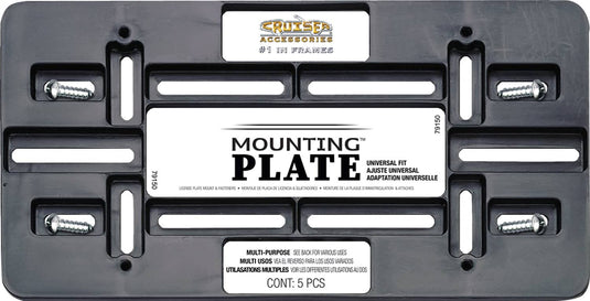 Cruiser Accessories Mounting Plate Black - CRZ-79150 - Absolute Autoguard