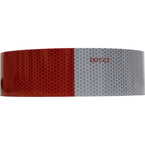 150 Foot Roll Of DOT Conspicuity Tape With 11-Inch Red And 7-Inch Silver Lengths - 3-Year Rating
