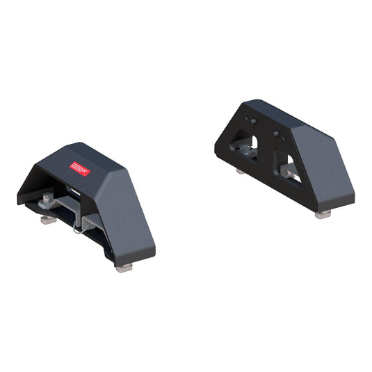 CURT Puck System 5th Wheel Legs (30K, Carbide Black), 8' Bed with 5th Wheel Prep Package; Compatible with CURT A30