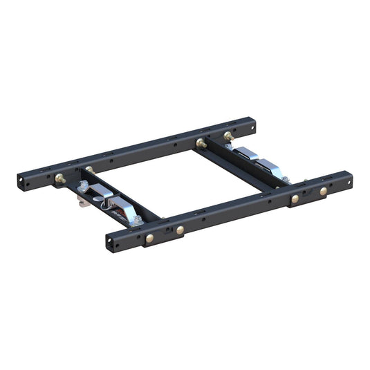 CURT Puck System 5th Wheel Adapter with Rails (25K), With 5th Wheel Prep Package; Select Configurations - Select 2011-2027 Ford, 2020-2026 Chevrolet & GMC Models (see fitment table)