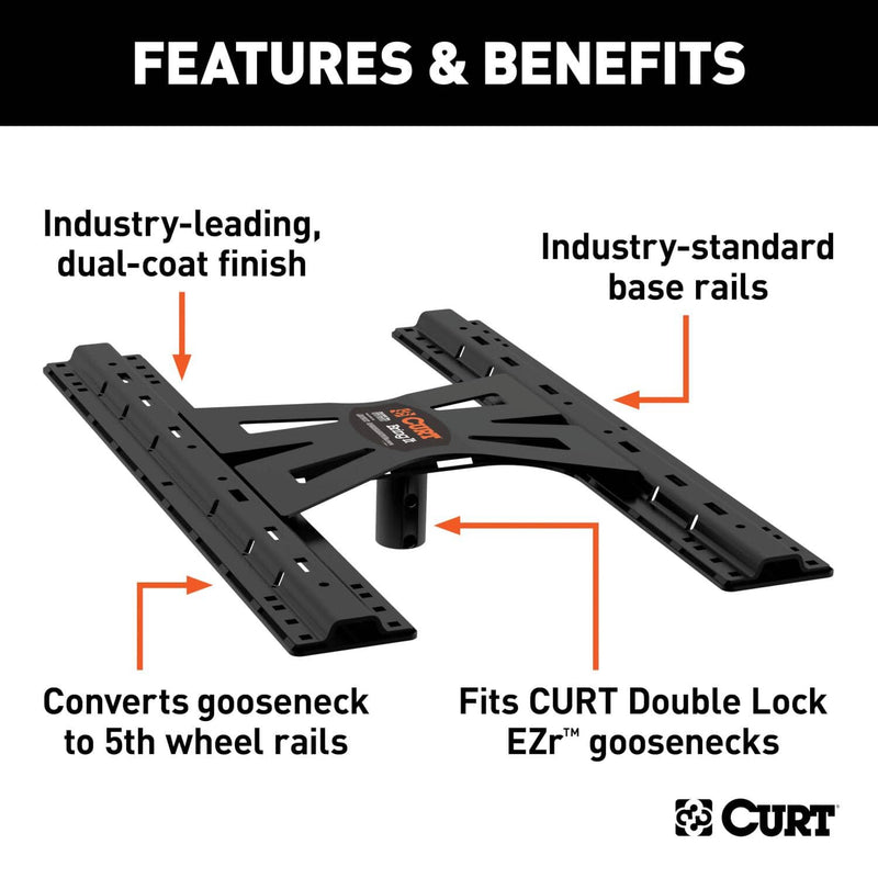 Load image into Gallery viewer, CURT X5 Gooseneck-to-5th-Wheel Adapter Plate for Double Lock EZr
