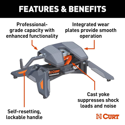 CURT PowerRide 30K 5th Wheel Hitch