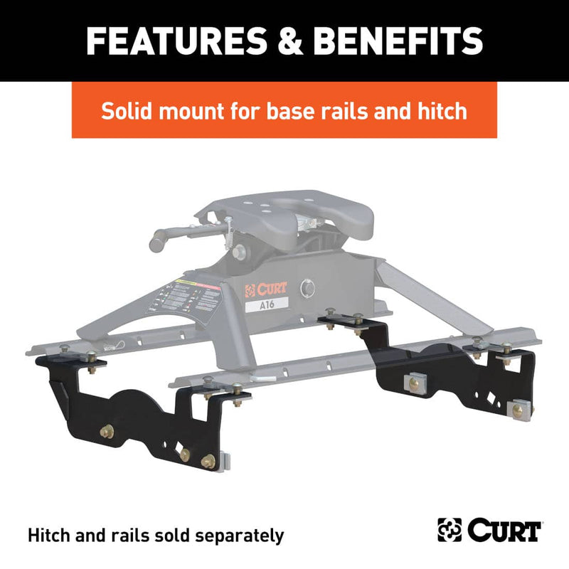 Load image into Gallery viewer, CURT Custom 5th Wheel Brackets, Excluding Police Responder or Raptor (2015-2021 F-150); Excluding Lightning, Police Responder or Raptor (2022-2026 F-150) - 2015-2026 Ford F-150
