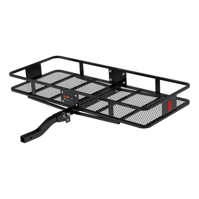 Load image into Gallery viewer, CURT 60" x 24" Black Steel Basket Cargo Carrier (Folding 2" Shank, 500 lb)
