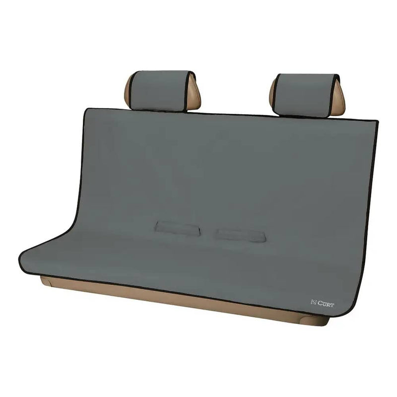 Load image into Gallery viewer, CURT Seat Defender 58" x 55" Removable Waterproof Grey Bench Seat Cover
