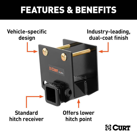 CURT Trailer Bumper Mount Hitch - CUR-19100 - Absolute Autoguard