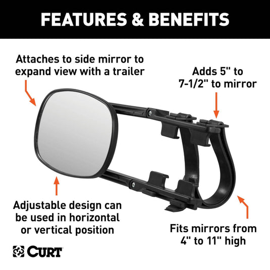 CURT Extended View Tow Mirror