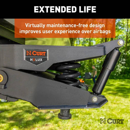 CURT Helux Coil-Spring 5th Wheel Pin Box, 2,950 lb Pin Weight, 18,000 lb Capacity