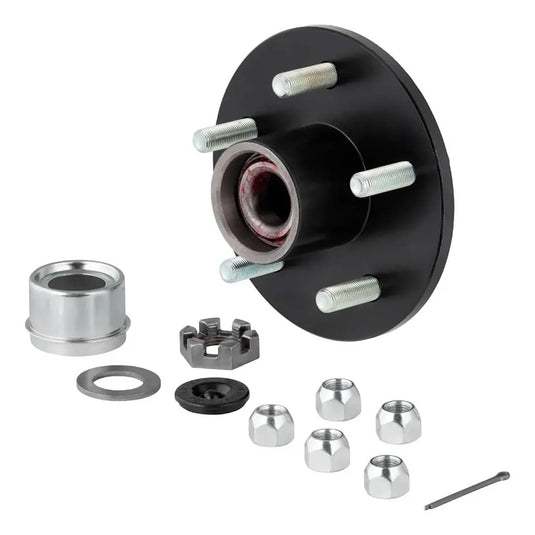 CURT Idler Hub Complete Kit with Installed Bearings, 2,200-lb. Axles, 5 on 4-1/2" Bolt Pattern, 13-15" Wheels