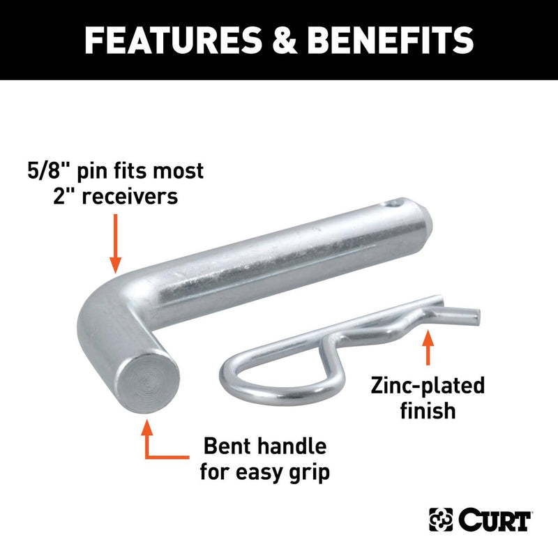 Load image into Gallery viewer, CURT 5/8" Hitch Pin (2" Receiver, Zinc)
