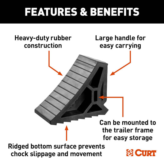 CURT HD Wheel Chock (Bulk)