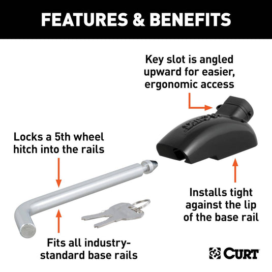 CURT 5th Wheel Hitch Lock (1/2" Diameter Pin)