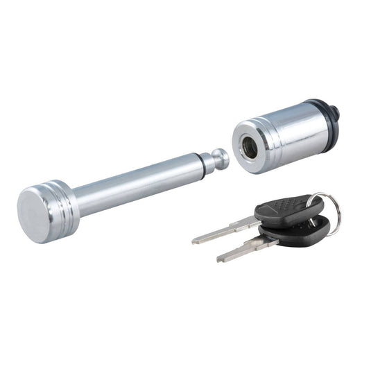 CURT 1/2" Hitch Lock (1-1/4" Receiver, Barbell, Chrome)