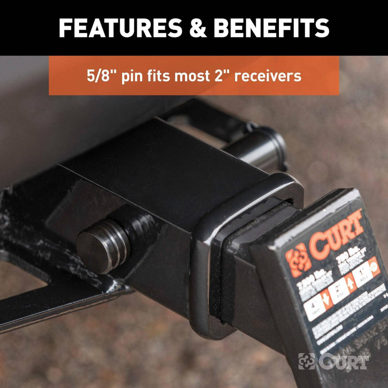 Load image into Gallery viewer, CURT 5/8" Hitch Lock (2" Receiver, Barbell, Black)
