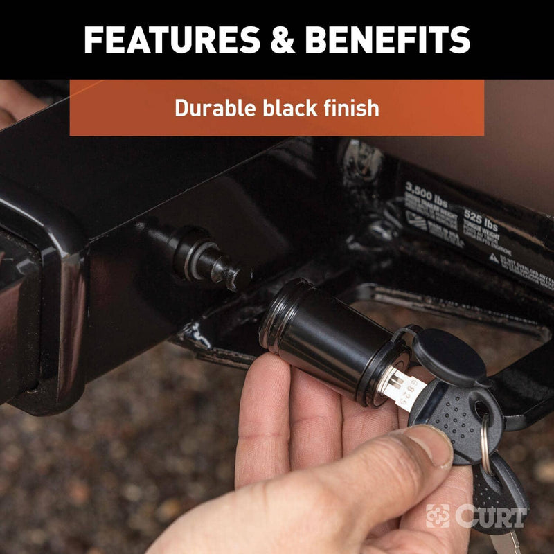 Load image into Gallery viewer, CURT 5/8" Hitch Lock (2" Receiver, Barbell, Black)
