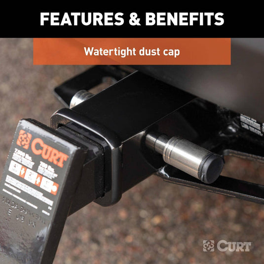 CURT 5/8" Hitch Lock (2" or 2-1/2" Receiver, Barbell, Stainless)