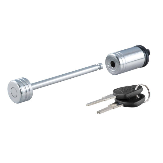 CURT Coupler Lock (1/4" Pin, 3-3/8" Latch Span, Barbell, Chrome)