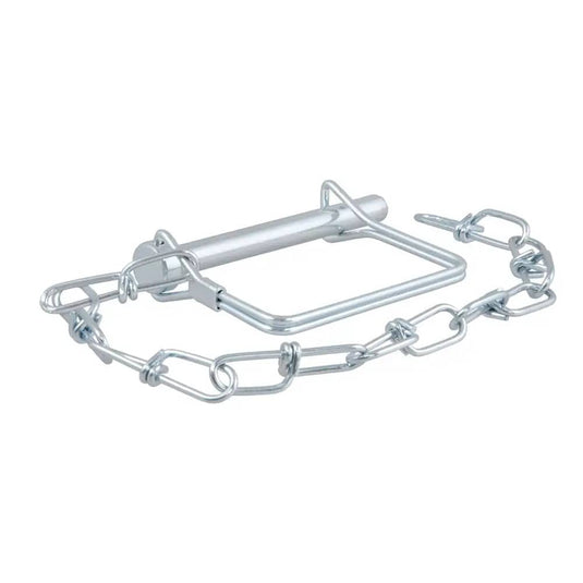 CURT 5/16" Safety Pin with 12" Chain (3" Pin Length)