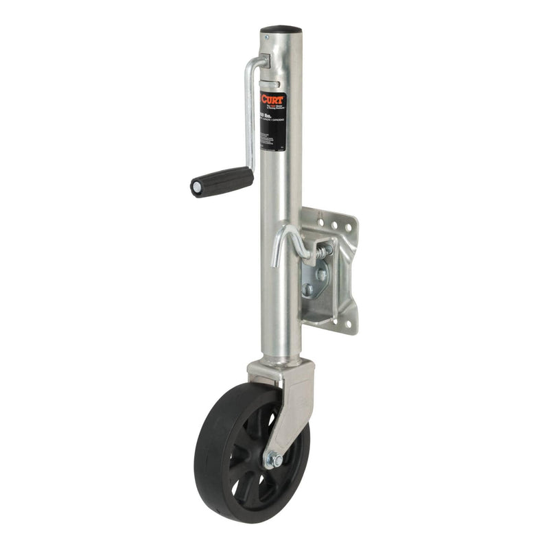 Load image into Gallery viewer, CURT Marine Jack with 8" Wheel (1,500 lb, 10" Travel)

