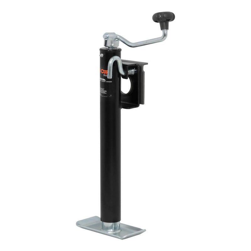 Load image into Gallery viewer, CURT Bracket-Mount Swivel Jack with Top Handle (2,000 lb, 15" Travel)
