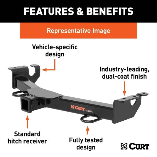 CURT Front Receiver — 2016-2023 Toyota Tacoma - CUR-31075 - Absolute Autoguard