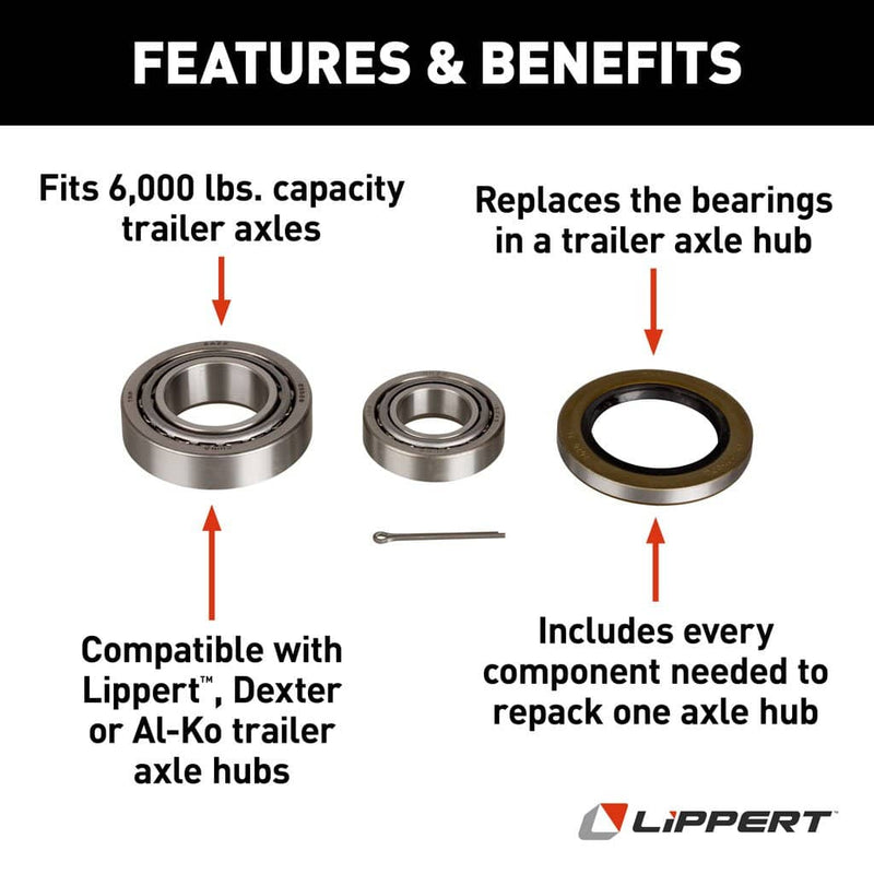 Load image into Gallery viewer, CURT Trailer Bearing Replacement Kit for 6,000-lb. Axle Hub

