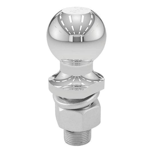 CURT 2" Trailer Ball (1" x 2-1/8" Shank, 6,000 lb, Chrome)