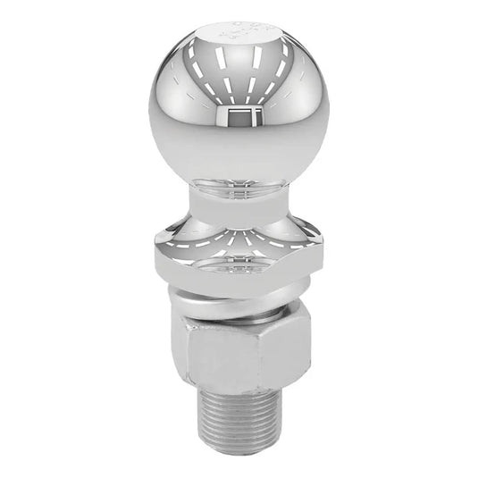 CURT 2" Trailer Ball (1" x 2-1/4" Shank, 12,000 lb, Chrome)