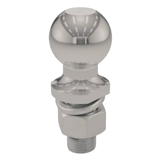 CURT 2" Trailer Ball (1" x 2-1/8" Shank, 6,000 lb, Stainless)